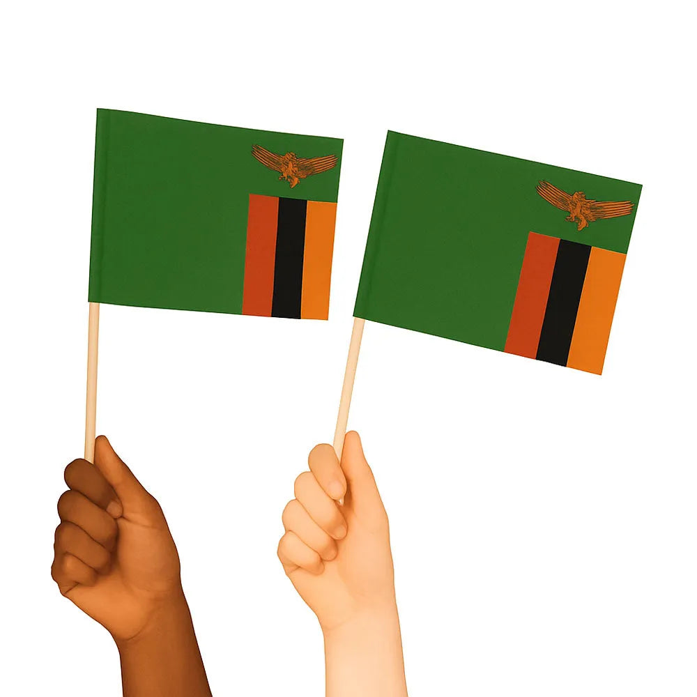 Zambia Handwaving Flags