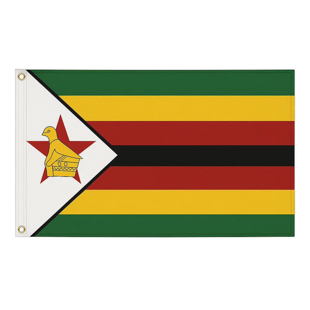 Zimbabwe novelty flag – national design with brass eyelets, ships from the UK