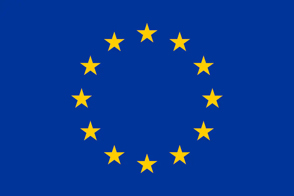 European Union Sewn Flagpole Flag (EU Flag)