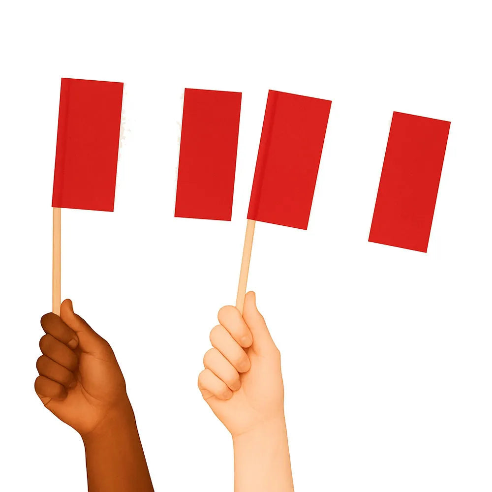 Peru Handwaving Flags